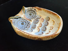 Load image into Gallery viewer, Vintage MCM Midcentury Japanese Stoneware Pottery Ceramic Owl Soap Trinket Dish Bird
