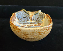 Load image into Gallery viewer, Vintage MCM Midcentury Japanese Stoneware Pottery Ceramic Owl Soap Trinket Dish Bird
