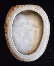 Load image into Gallery viewer, Vintage MCM Midcentury Japanese Stoneware Pottery Ceramic Owl Soap Trinket Dish Bird
