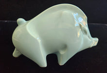 Load image into Gallery viewer, 1980s Yakushigama Japanese Celadon Ceramic Zodiac Year of the Pig Figurine
