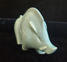 Load image into Gallery viewer, 1980s Yakushigama Japanese Celadon Ceramic Zodiac Year of the Pig Figurine

