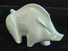 Load image into Gallery viewer, 1980s Yakushigama Japanese Celadon Ceramic Zodiac Year of the Pig Figurine
