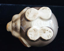 Load image into Gallery viewer, Vintage 1940s Shawnee Pottery Roly Poly Elephant Trunk Up Good Luck Planter
