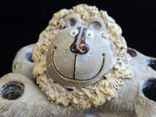 Load image into Gallery viewer, Vintage Nancy Eklund Stoneware Pottery Lion Candle Holder Flower Frog Toothbrush
