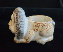 Load image into Gallery viewer, Midcentury Japanese Stoneware Pottery Lion Candle Holders Takahashi Counterpoint
