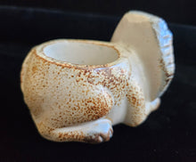 Load image into Gallery viewer, Midcentury Japanese Stoneware Pottery Lion Candle Holders Takahashi Counterpoint
