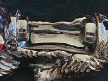 Load image into Gallery viewer, Midcentury 1950s Alco Japan Ceramic Black Cat Kitten Pen &amp; Letter Holder Desktop

