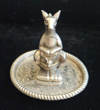 Load image into Gallery viewer, Vintage Silver Plated Kangaroo Joey Ring Jewelry Holder Trinket Floral Embossed Tray
