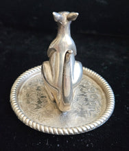 Load image into Gallery viewer, Vintage Silver Plated Kangaroo Joey Ring Jewelry Holder Trinket Floral Embossed Tray
