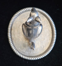 Load image into Gallery viewer, Vintage Silver Plated Kangaroo Joey Ring Jewelry Holder Trinket Floral Embossed Tray
