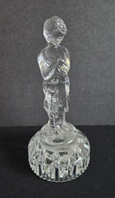 Load image into Gallery viewer, 1930s Cambridge Glass Bashful Charlotte Draped Lady Flower Frog Centerpiece
