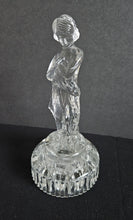 Load image into Gallery viewer, 1930s Cambridge Glass Bashful Charlotte Draped Lady Flower Frog Centerpiece
