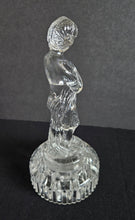 Load image into Gallery viewer, 1930s Cambridge Glass Bashful Charlotte Draped Lady Flower Frog Centerpiece
