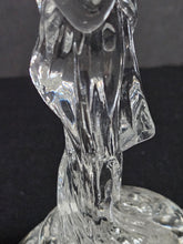 Load image into Gallery viewer, 1930s Cambridge Glass Bashful Charlotte Draped Lady Flower Frog Centerpiece
