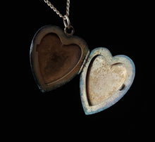 Load image into Gallery viewer, Vintage Engraved Gold-Filled Heart Locket Necklace
