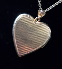 Load image into Gallery viewer, Antique Repousse 12k Gold-Filled Victorian Heart Locket Necklace
